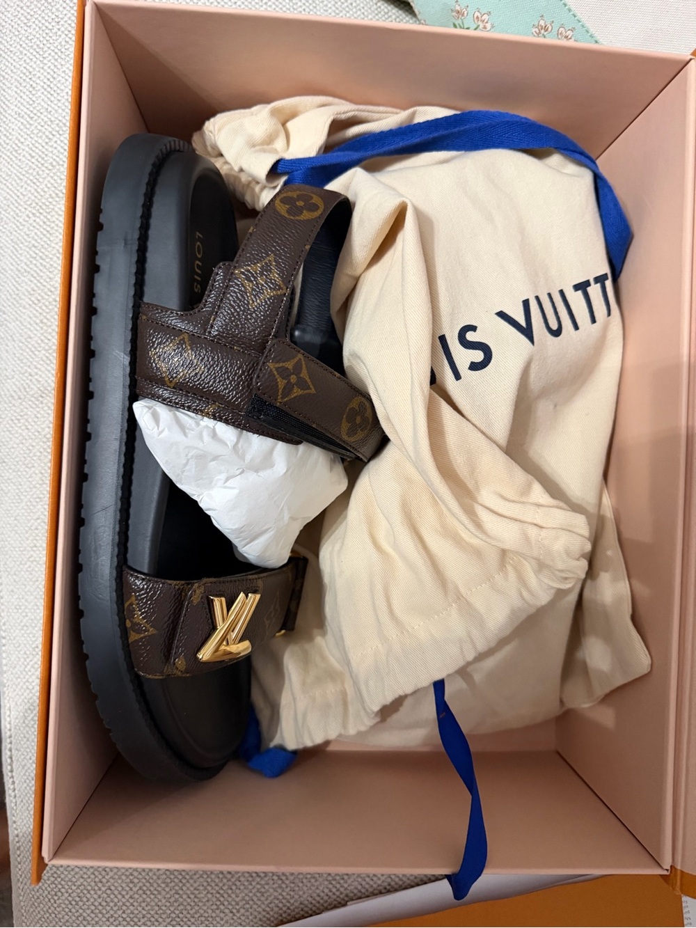 Louis Vuitton Sunset Comfort Flat Sandals - LV Monogram (Size 42 EU) - Picture 10 of 12